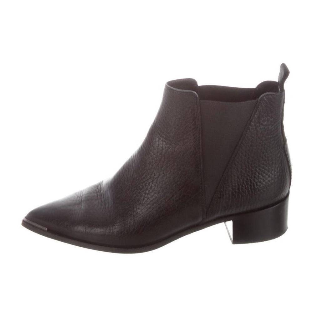 Acne Studio Black Textured Ankle Booties